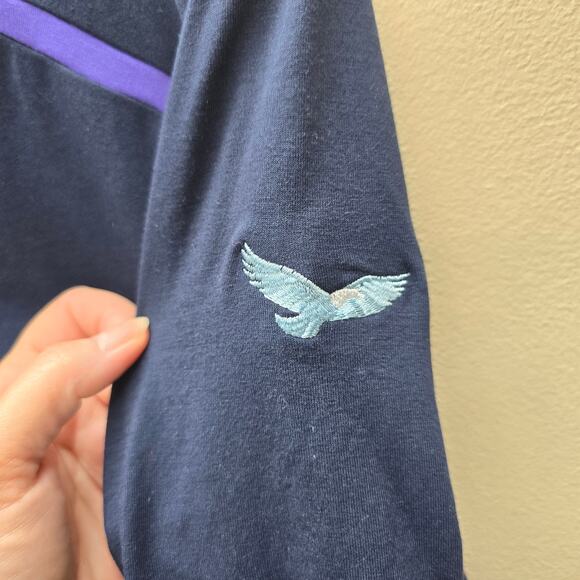 G/Fore Colorblock Luxe Staple Quarter Zip Golf Pullover Shirt Athletic Large - Picture 4 of 5